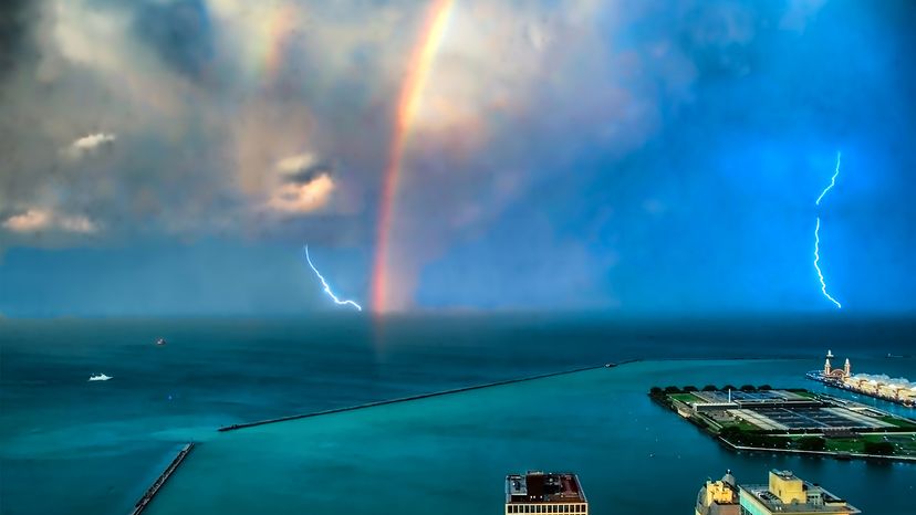 Rainbow Lightning: Nature’s Rare and Majestic Light Show