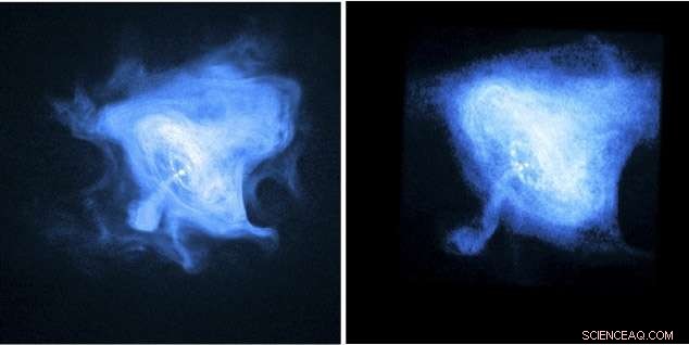 Laboratory Experiments Unveil Kink Dynamics in the Crab Nebula Jet