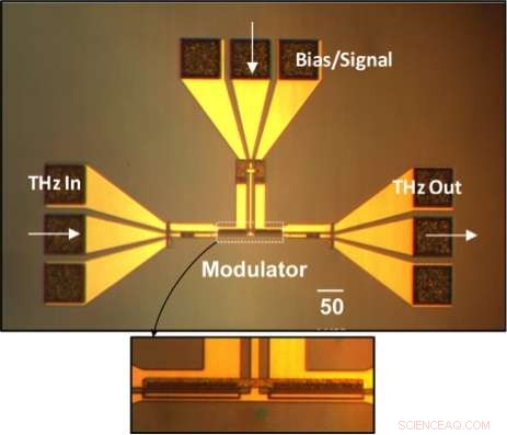 Chip-Sized Terahertz Modulator Achieves Ultra-Fast Data Transmission