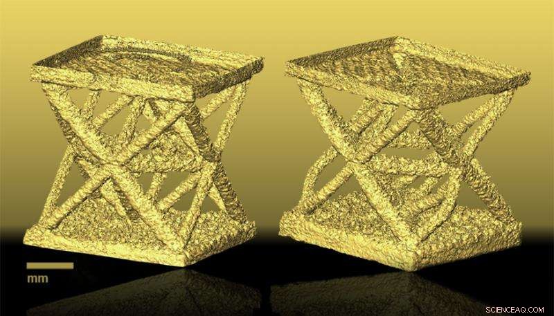 Experimental Validation of Failure-Mode Models in Miniaturized Lightweight Structures