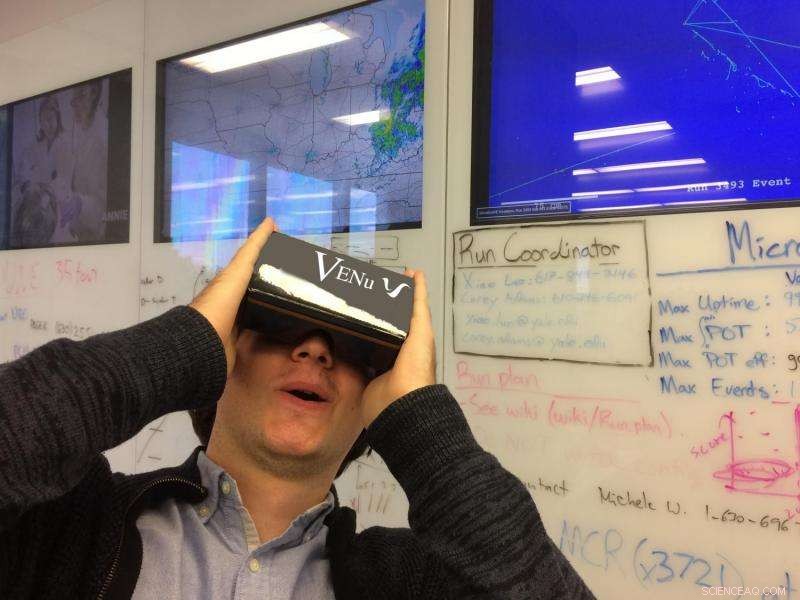 Experience Real-Time Neutrino Tracking with VENu