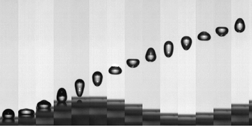 Oscillating Surface Launches Water Drops at Speeds Exceeding Surface Movement