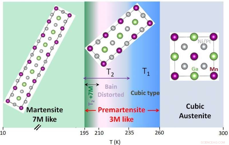 Significant Bain Distortion in Platinum‑Substituted Ni₂MnGa Premartensite Phase