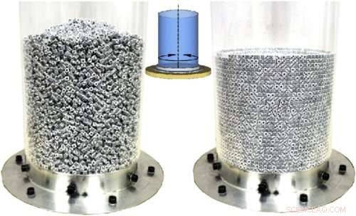 Alternating Twists in a Cylindrical Chamber Align Dice—Insights from a Physics Experiment