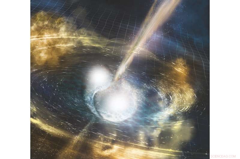 Neutron Star Collisions: A New Test for Gravity and Dark Energy
