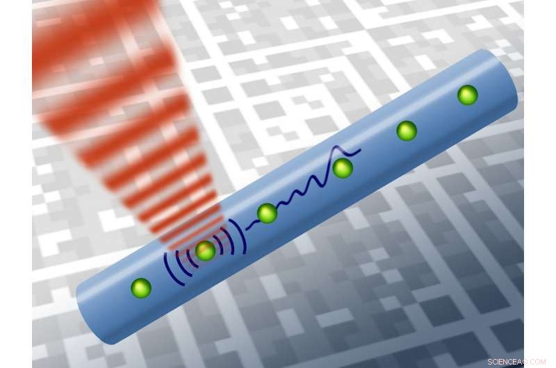 Transferring Quantum Information via Acoustic Coupling