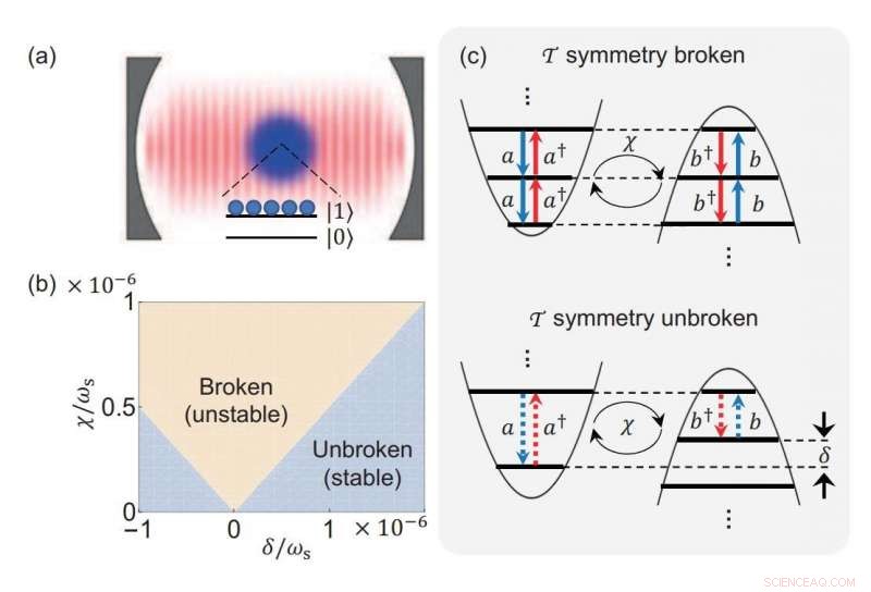 Physicists Discover Spontaneous T-Symmetry Breaking and Exceptional Points in Cavity QED