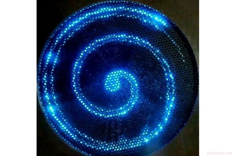 Scientists Discover Inward-Rotating Spirals in Non-Oscillatory Liquid Medium