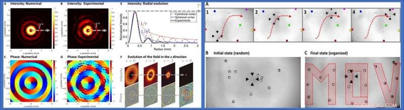 Miniaturized Acoustic Tweezers: Folding an Acoustic Vortex on a Flat Holographic Transducer