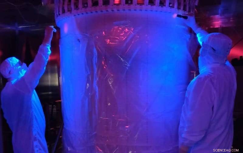 International Team Completes Assembly of Next-Gen Dark Matter Detector