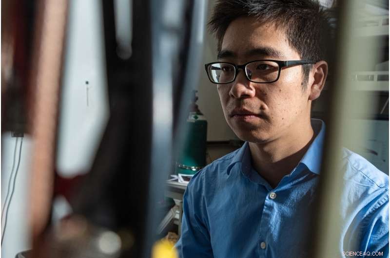 Electron Pairing Detected Above the Critical Temperature in Lanthanum Strontium Copper Oxide