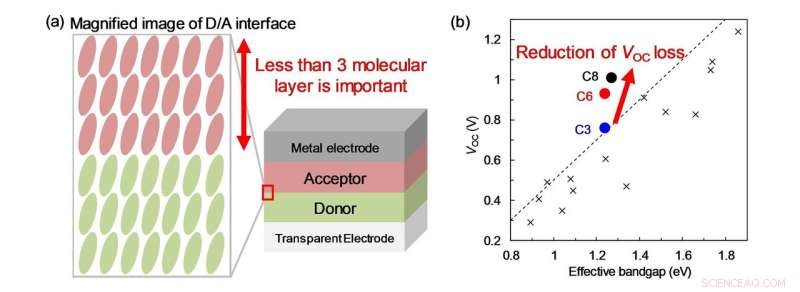 Cutting Open‑Circuit Voltage Losses to Boost Organic Solar Cell Efficiency
