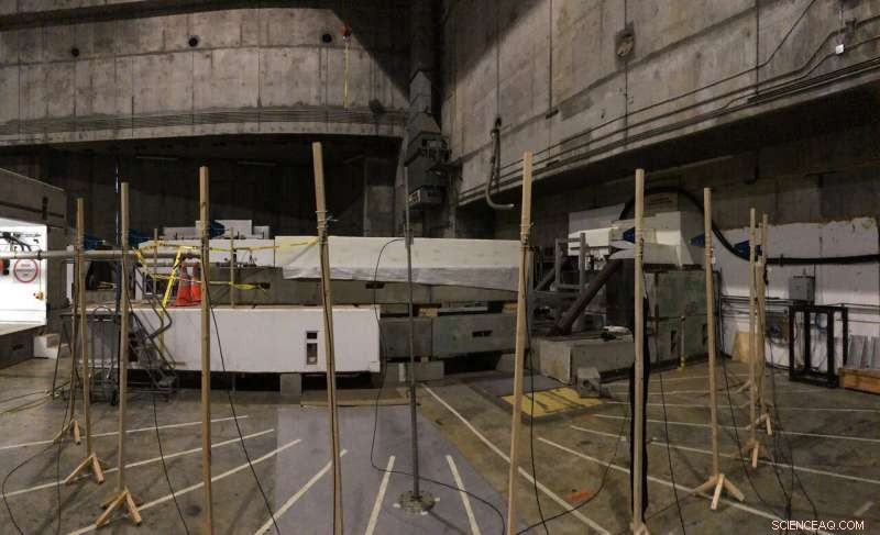 Using Radio Waves to Detect Particle Showers in Plastic