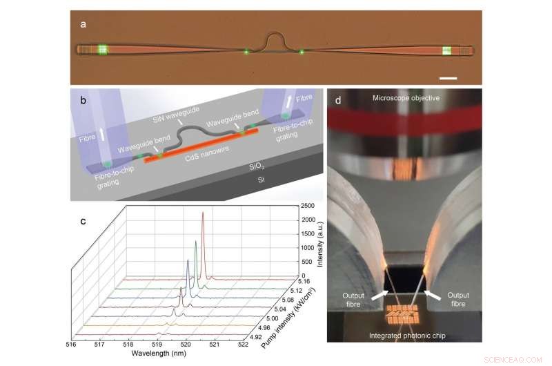 On-Chip, Single-Mode CdS Nanowire Laser: Hybrid MZI Integration for Compact Photonic Applications