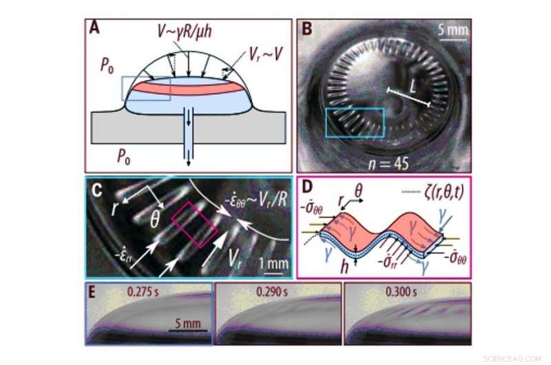 Exploring Ripple Formation During Slow‑Motion Bubble Collapse