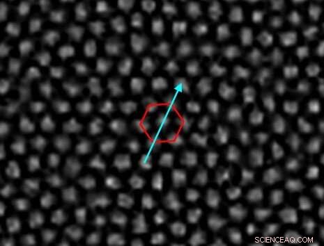 Magnetic Whirls Organize into 2-D Crystalline Patterns