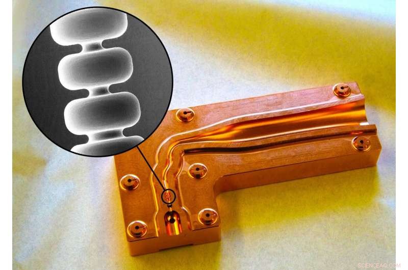 SLAC breakthrough: copper accelerator structure could shrink particle accelerators tenfold