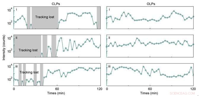 Precision Cell Tracking with Omnidirectional Visible Laser Particles