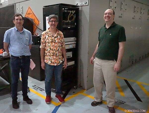 Measuring Time Dilation with Neutrinos and Atomic Clocks at Griffith University