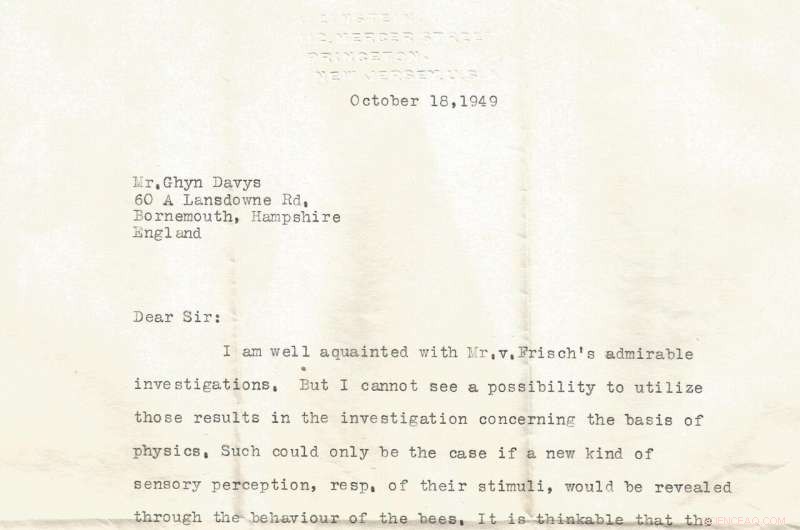 New Einstein Letter Illuminates His Thoughts on Bees, Birds, and Physics