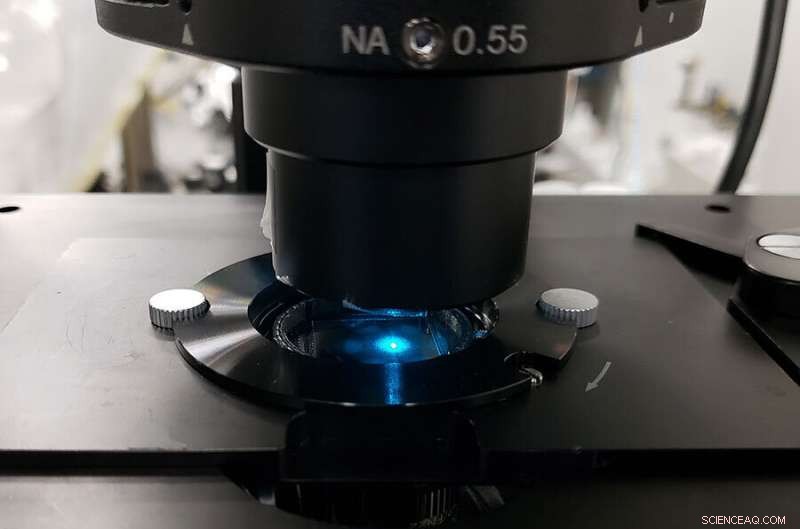 New Light‑Shrinking Material Enables Super‑Resolution Imaging on Standard Microscopes