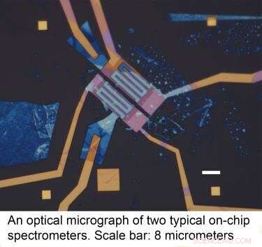 Scientists Develop Ultracompact On-Chip Infrared Spectrometer Smaller Than a Human Hair