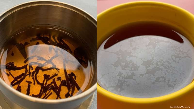 Thin Water Film and Impurities: How They Enhance Tea Flavor