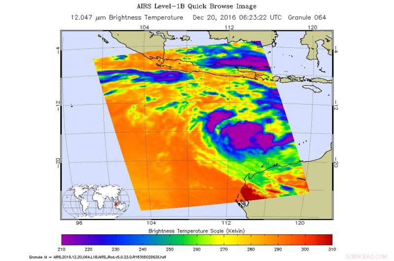 NASA Tracks Development of Tropical Cyclone 02S in the Southern Indian Ocean