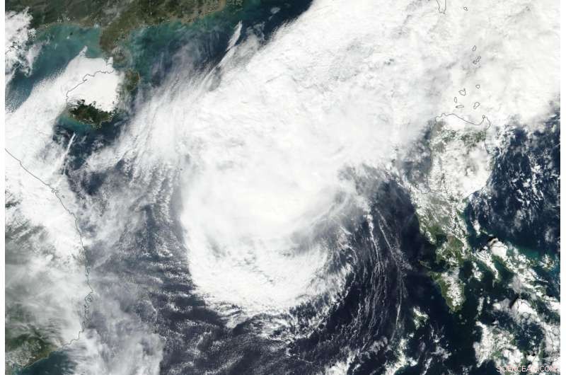 Suomi NPP Satellite Detects Decline of Tropical Storm Nock‑Ten in South China Sea