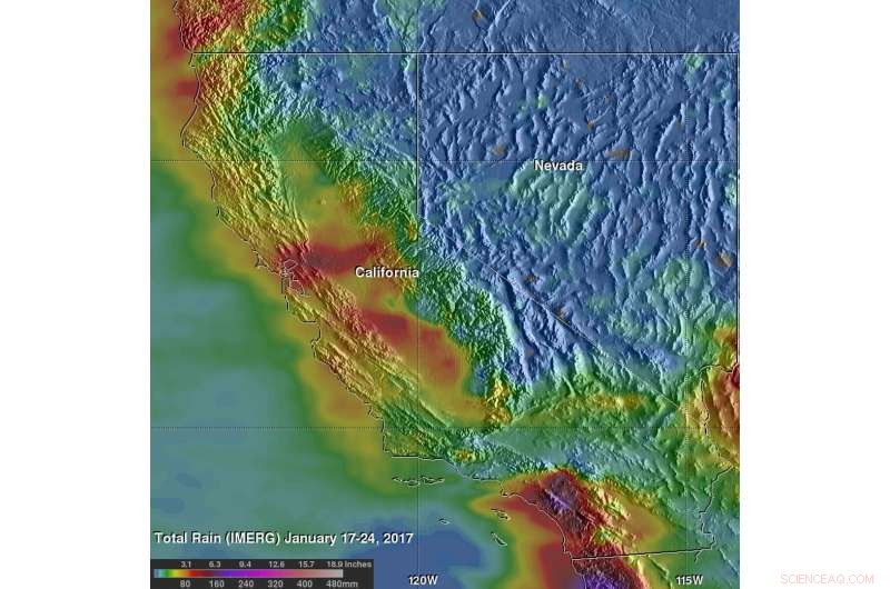 NASA Detects Extreme Rainfall Over Southern California