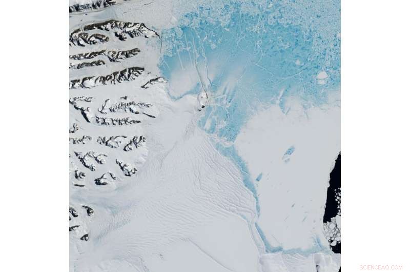 Antarctica’s Shifting Larsen Ice Shelf: A NASA Imaging Overview