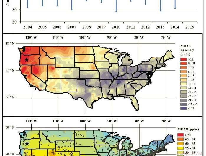 Western U.S. Ozone Levels Spike as Abnormal Sea‑Surface Temperature Blob Forms