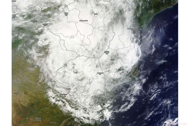 NASA Investigates Rainfall from Former Tropical Cyclone Dineo