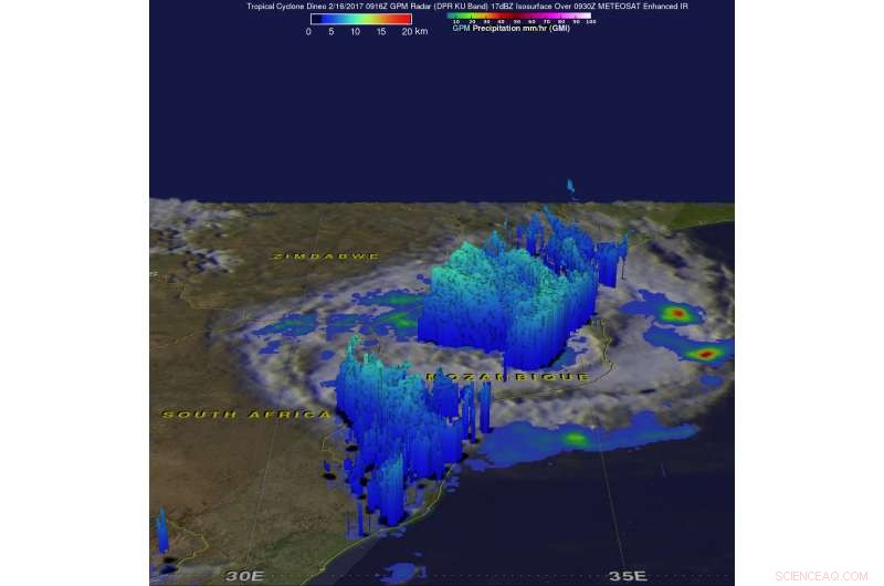NASA Investigates Rainfall from Former Tropical Cyclone Dineo