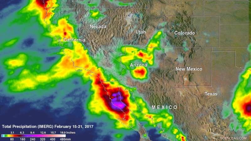 NASA Monitors Pineapple Express Impact on California s Weather