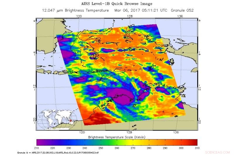 NASA Analyzes Tropical Cyclone Blanche Using Dual Satellite Imaging