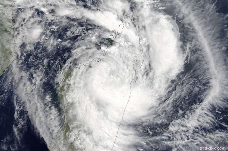 NASA Satellites Monitor Tropical Cyclone Enawo Sweeping Through Central Madagascar