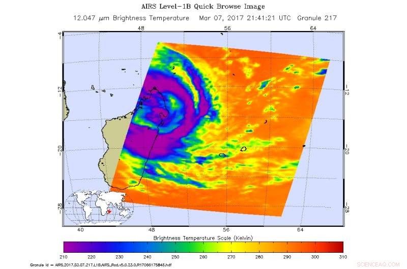 NASA Satellites Monitor Tropical Cyclone Enawo Sweeping Through Central Madagascar
