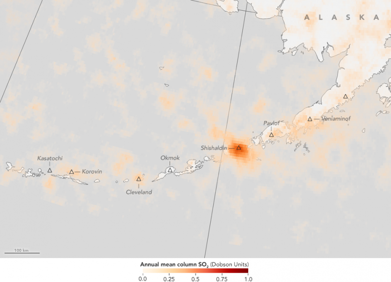 NASA Satellite Data Enables First Global Map of Volcanic Emissions