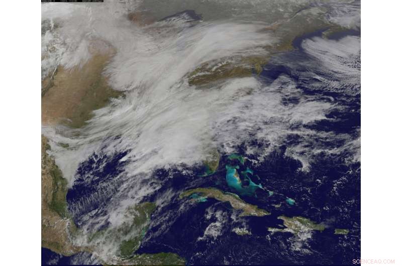 NASA and NOAA Satellites Track Intense Winter Storms Across the East in March