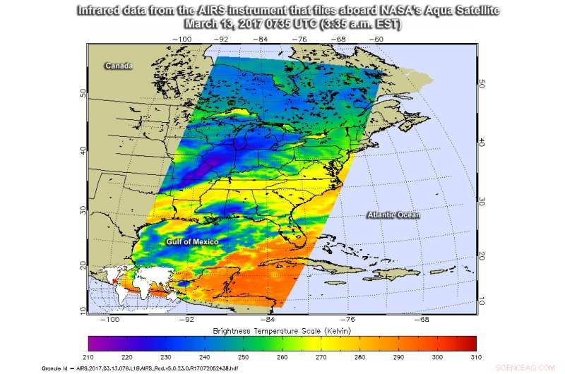 NASA and NOAA Satellites Track Intense Winter Storms Across the East in March