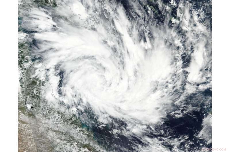 NASA Tracks Formation of Tropical System 91P East of Queensland