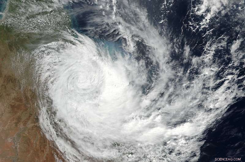NASA Captures Image of Ex-Tropical Cyclone Debbie Over Queensland