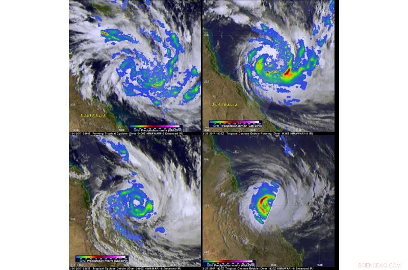 NASA Studies Persistent Rainfall from Former Tropical Cyclone Debbie