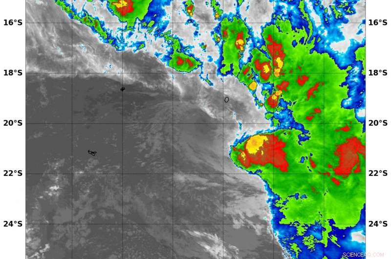 NASA’s Aqua Satellite Detects Emerging Tropical Storm 14P in the South Pacific