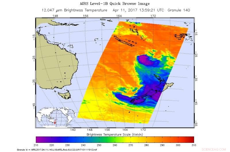 NASA Tracks Tropical Cyclone Intensifying Amid Strong Wind Shear