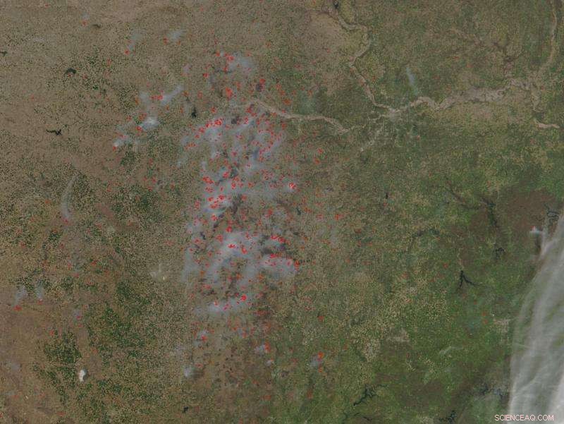 NASA Satellite Captures Controlled Fires Sweeping Kansas Landscape
