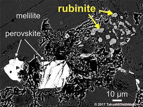 Discovery of Rubinite: A New Mineral Found in the Oldest Solar System Meteorites