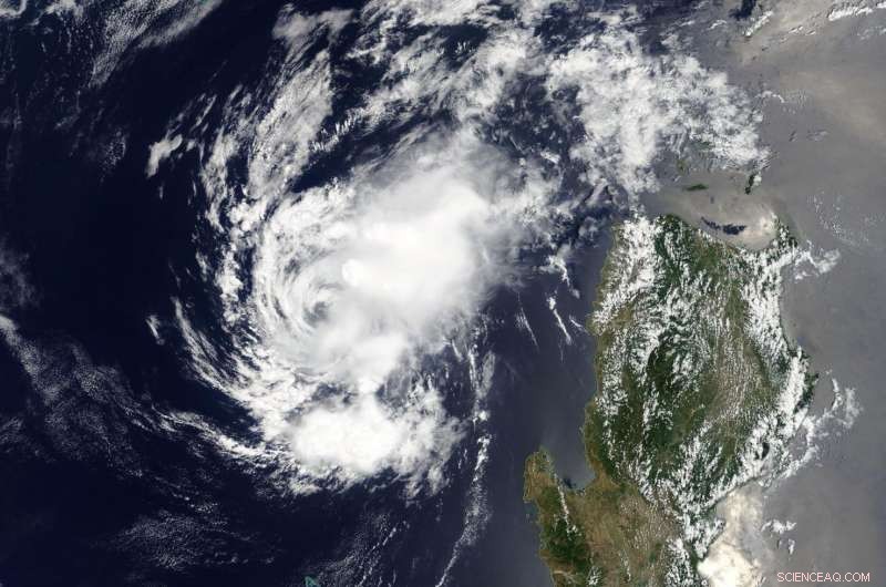 NASA Detects Distinct Core in Remnants of Former Tropical Depression 02W