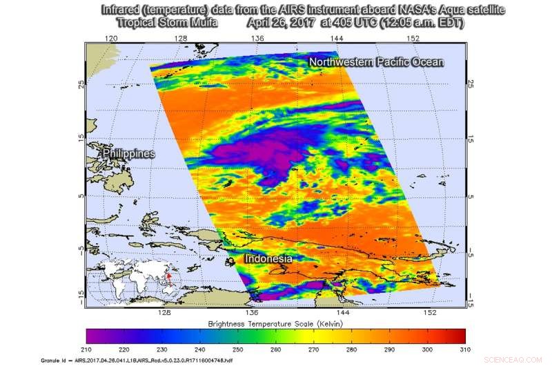 NASA Satellites Observe Tropical Storm Muifa Over Northwestern Pacific Ocean